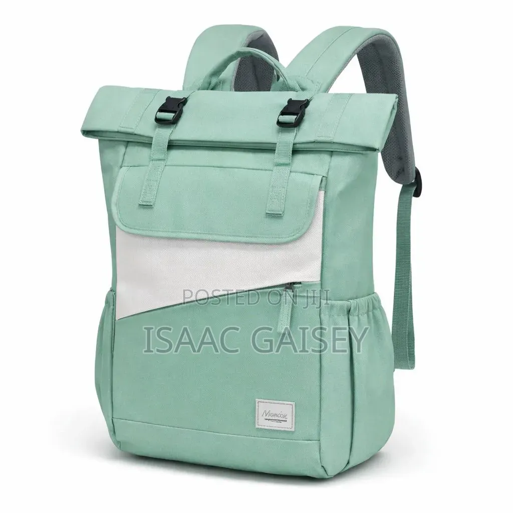 Win-Took American Stylish Waterproof Backpacks in Pink Light Green