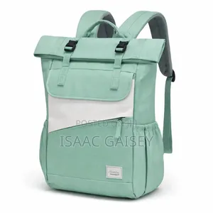 Win-Took American Stylish Waterproof Backpacks in Pink Light Green