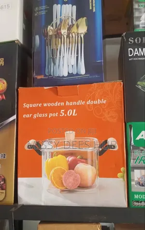 Square Glass Cooking Pot