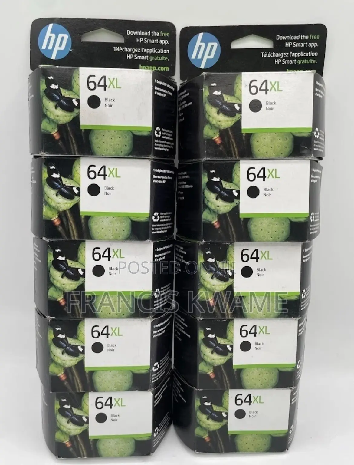 HP 64xl High Yield Black Original Ink Cartridges New. 03/2026