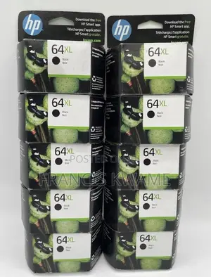 HP 64xl High Yield Black Original Ink Cartridges New. 03/2026