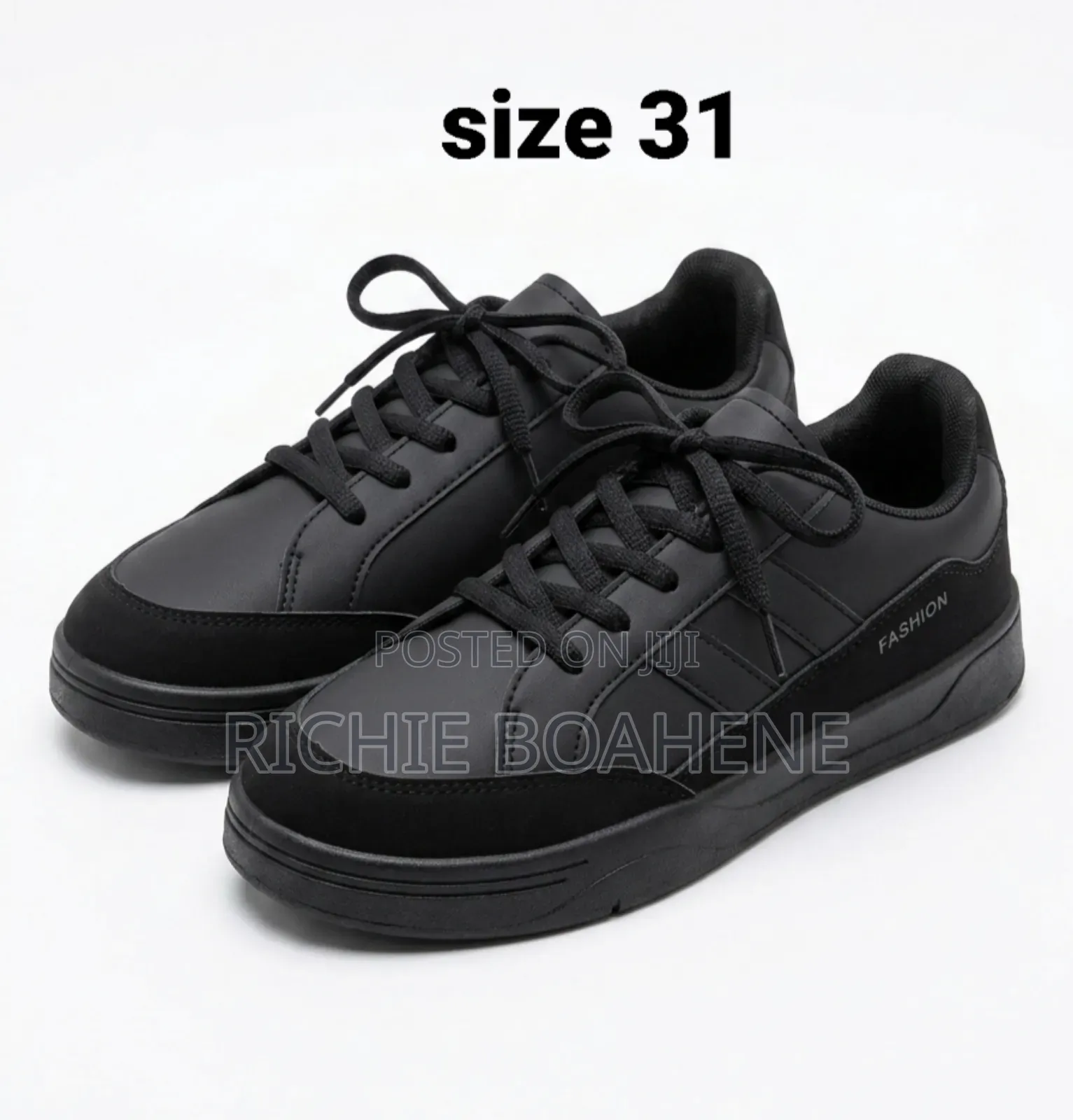Black Boys Shoe Size 31 32 33 34