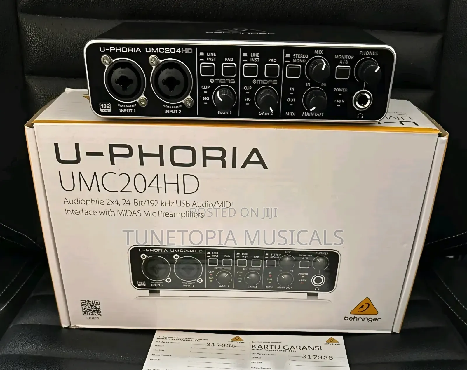 Behringer U-Phoria Umc204hd Usb Audio Interface.