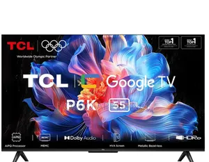 TCL 55" P6k HDR Bezel-Less Google Tv (2025)| Aipq Processor