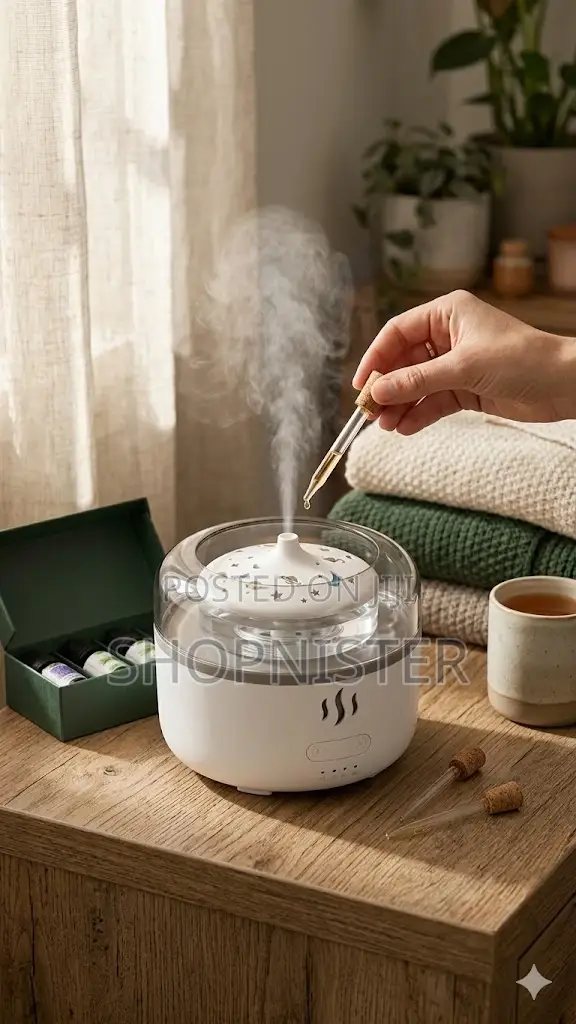 Starry Night Aroma Diffuser Gift Set – 6 Pure Essential Oils Included