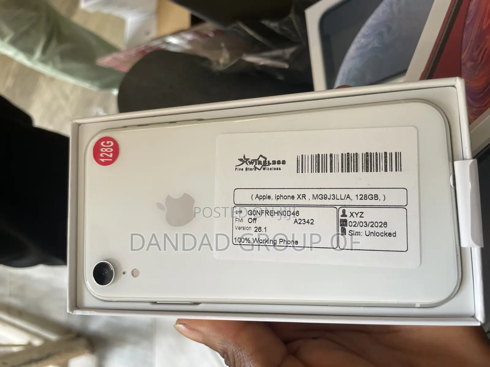 New Apple iPhone XR 128 GB White