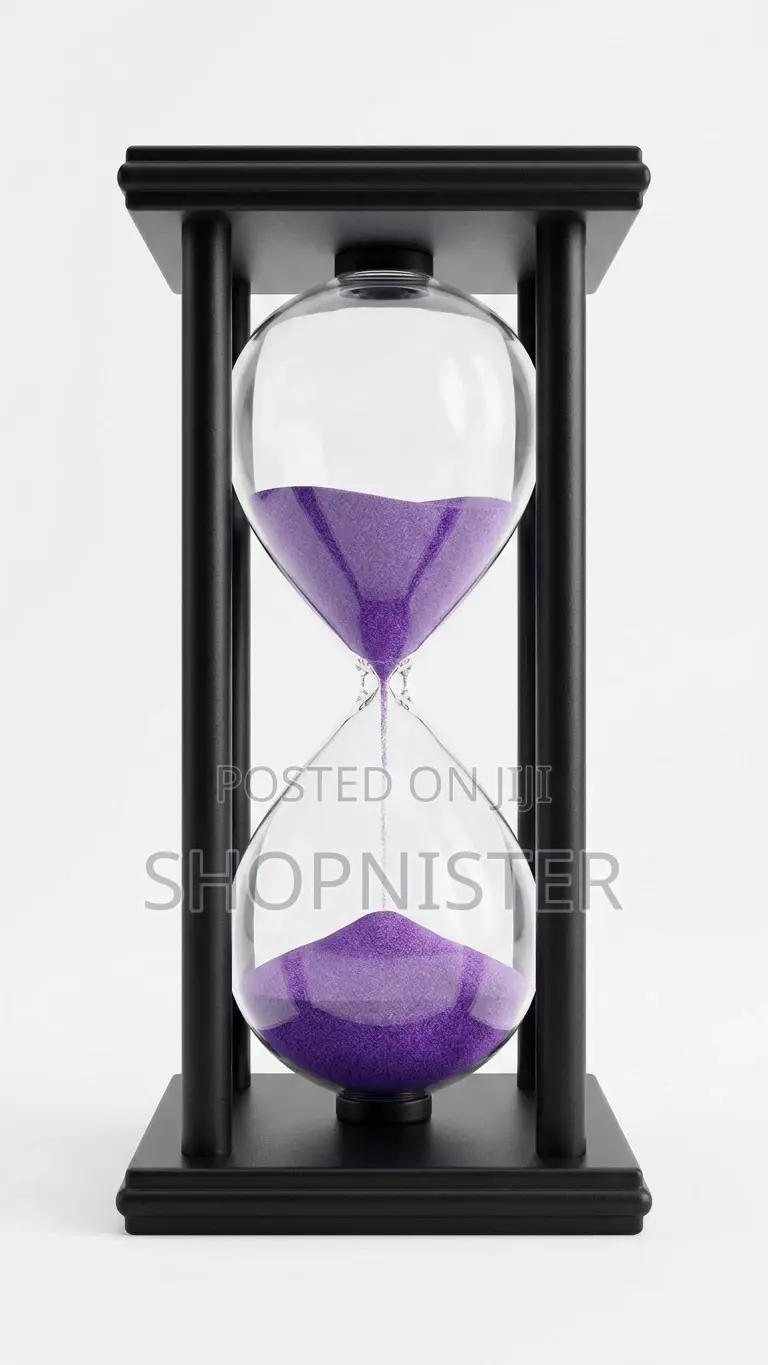 Luxury 30-Minute Purple Sand Hourglass