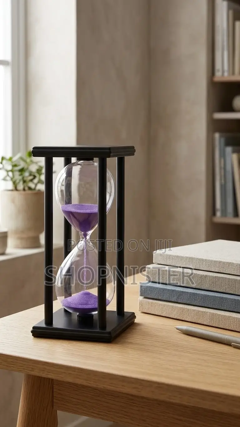 Luxury 30-Minute Purple Sand Hourglass