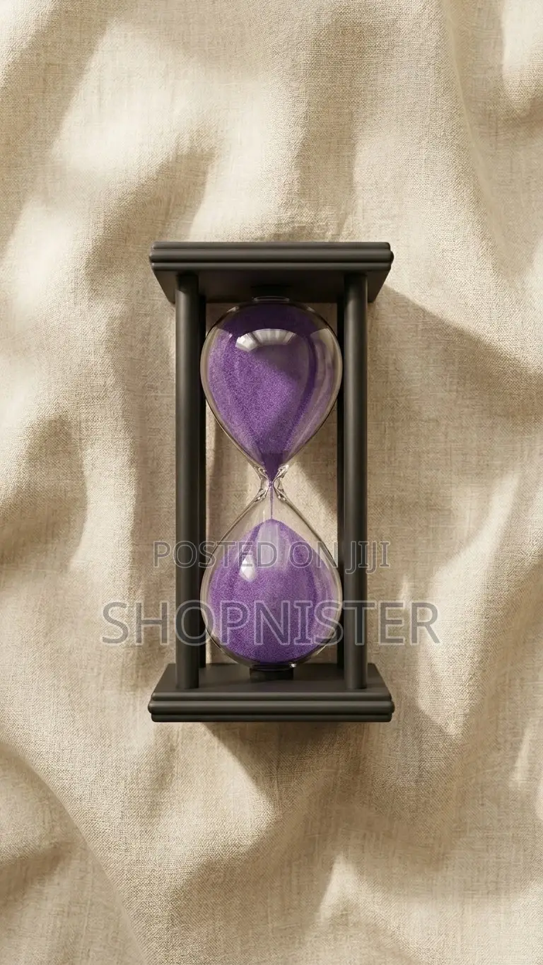 Luxury 30-Minute Purple Sand Hourglass