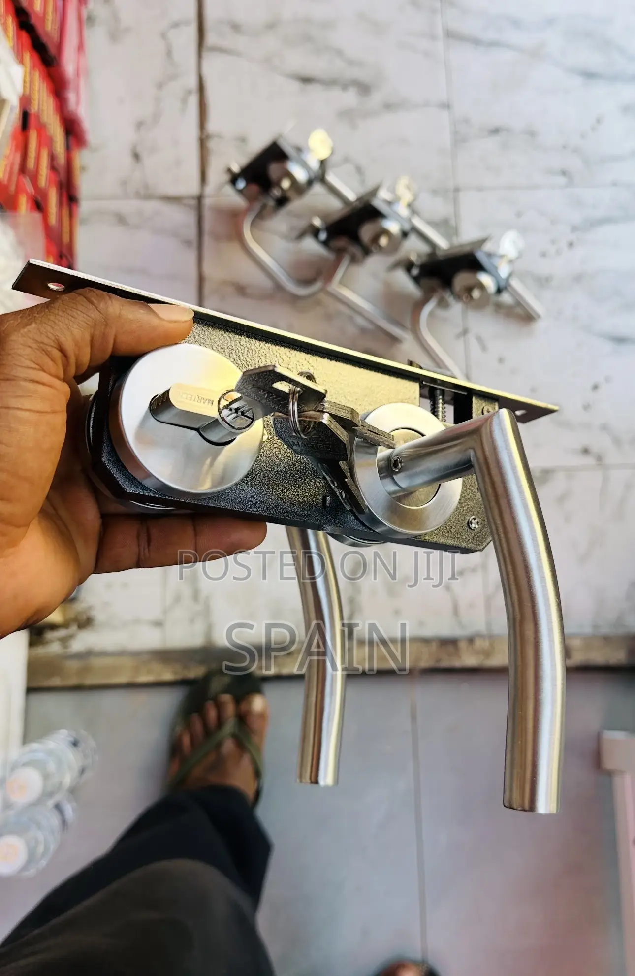 Wooden Door Locks With Handles (Door Lock)