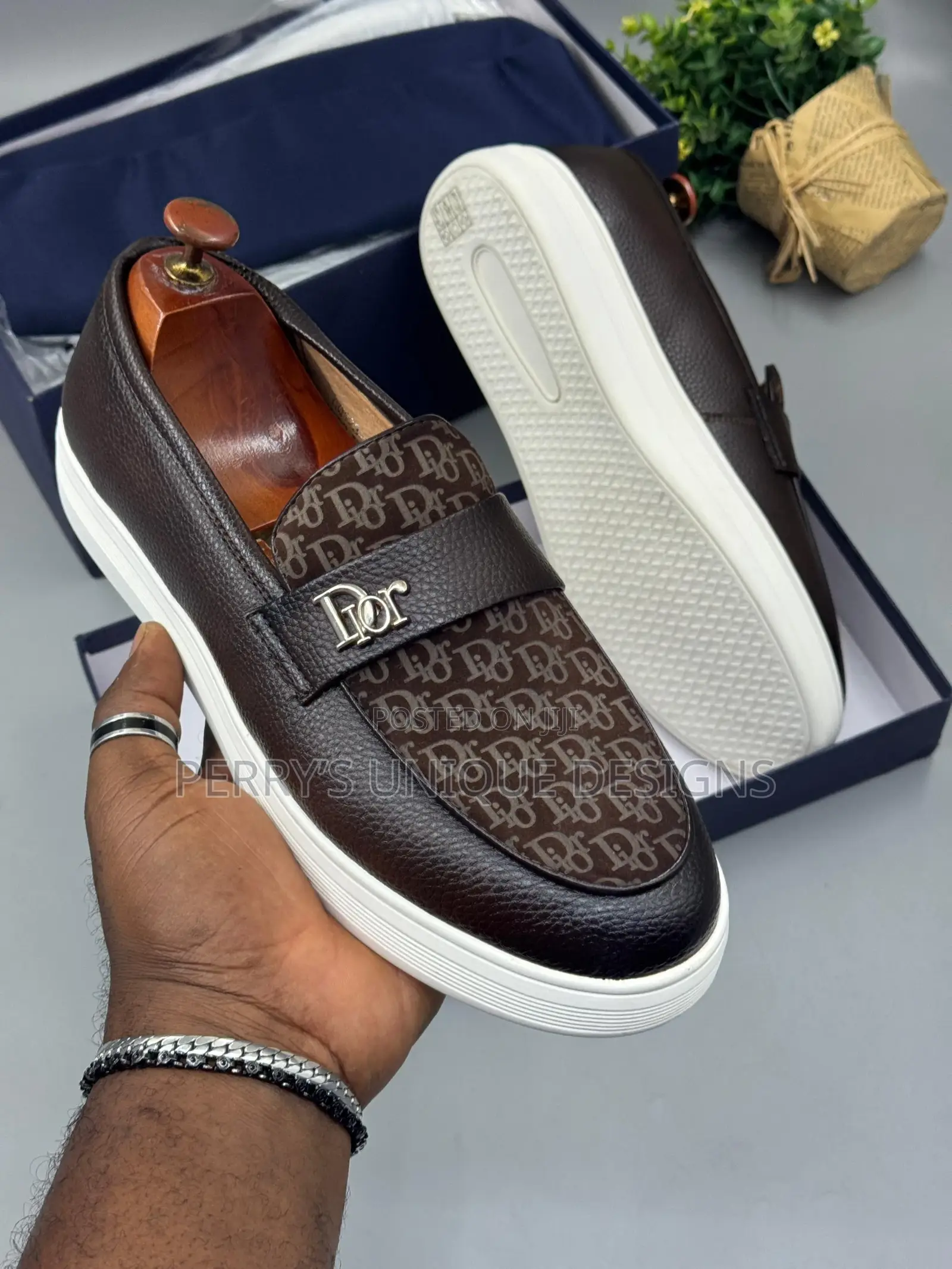 Espresso Luxe Signature Slip-on Loafers