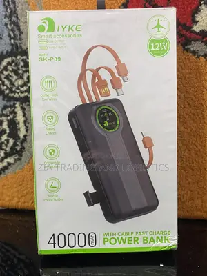 Iyke Sk-p9 40000 Mah Long Lasting Power Bank - Black/Orange