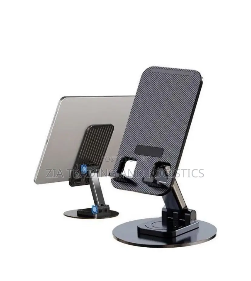 Universal Metal Desktop Stand -360o Rotatable Foldable Phone Holder