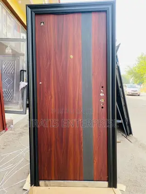 Mahogany Wood Finish Single One and Half China Door (Wholesale)