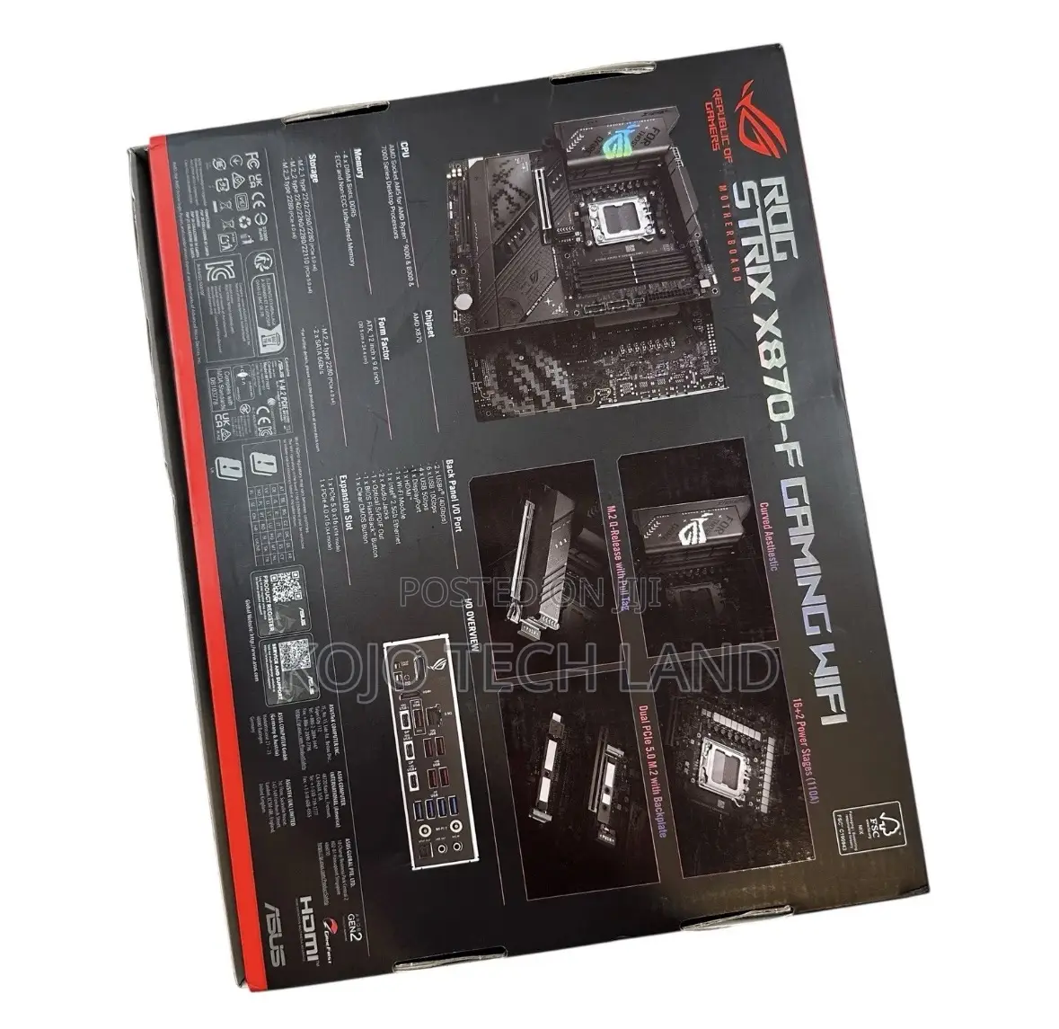 Asus Rog Strix X870-F Gaming Wifi Socket Am5 Amd X870 Atx Ddr5