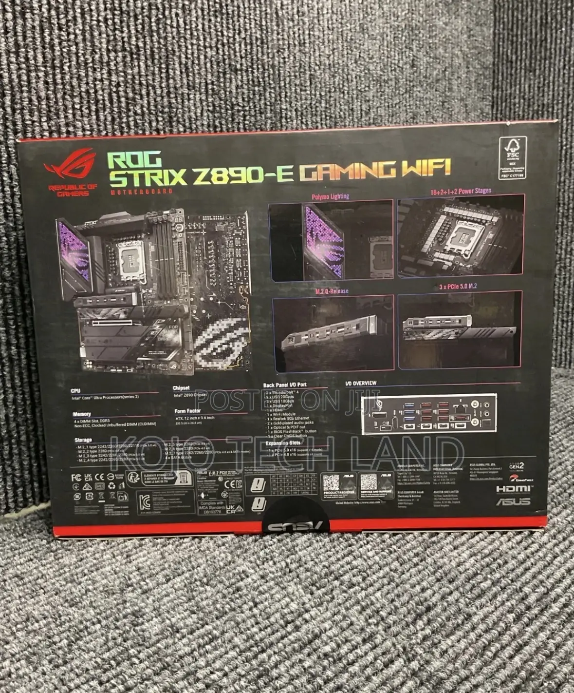 Asus - Rog Strix Z890-E Gaming Wifi Lga 1851 Intel Z890 Atx Ddr5