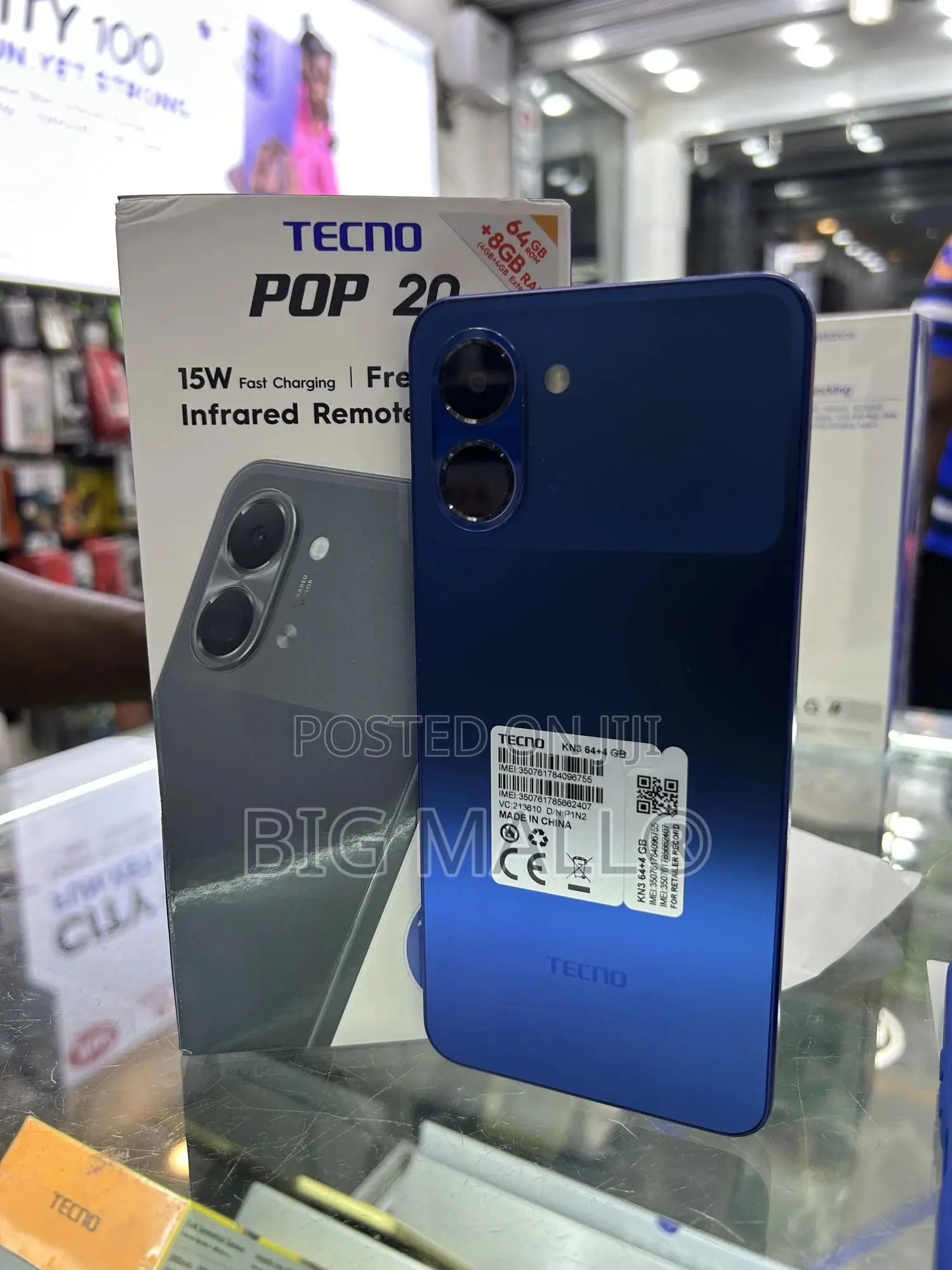 New Tecno Pop 20 64 GB Blue