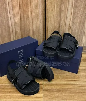 Dior Black Alpha Slides