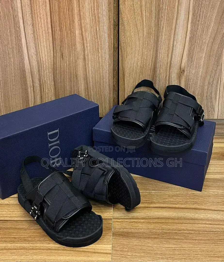 Dior Black Alpha Slides