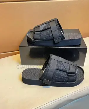 Dior Black Alpha Slides