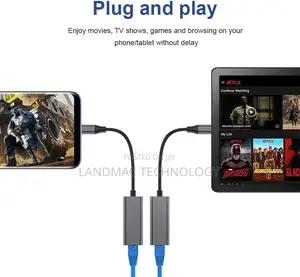 2-in-1 Usb-a/Usb-C to Gigabit Ethernet Adapter Rj45