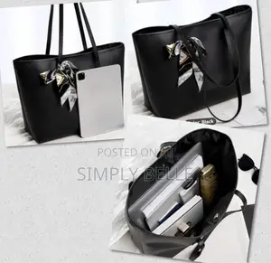 Solid Strap Tote Bag