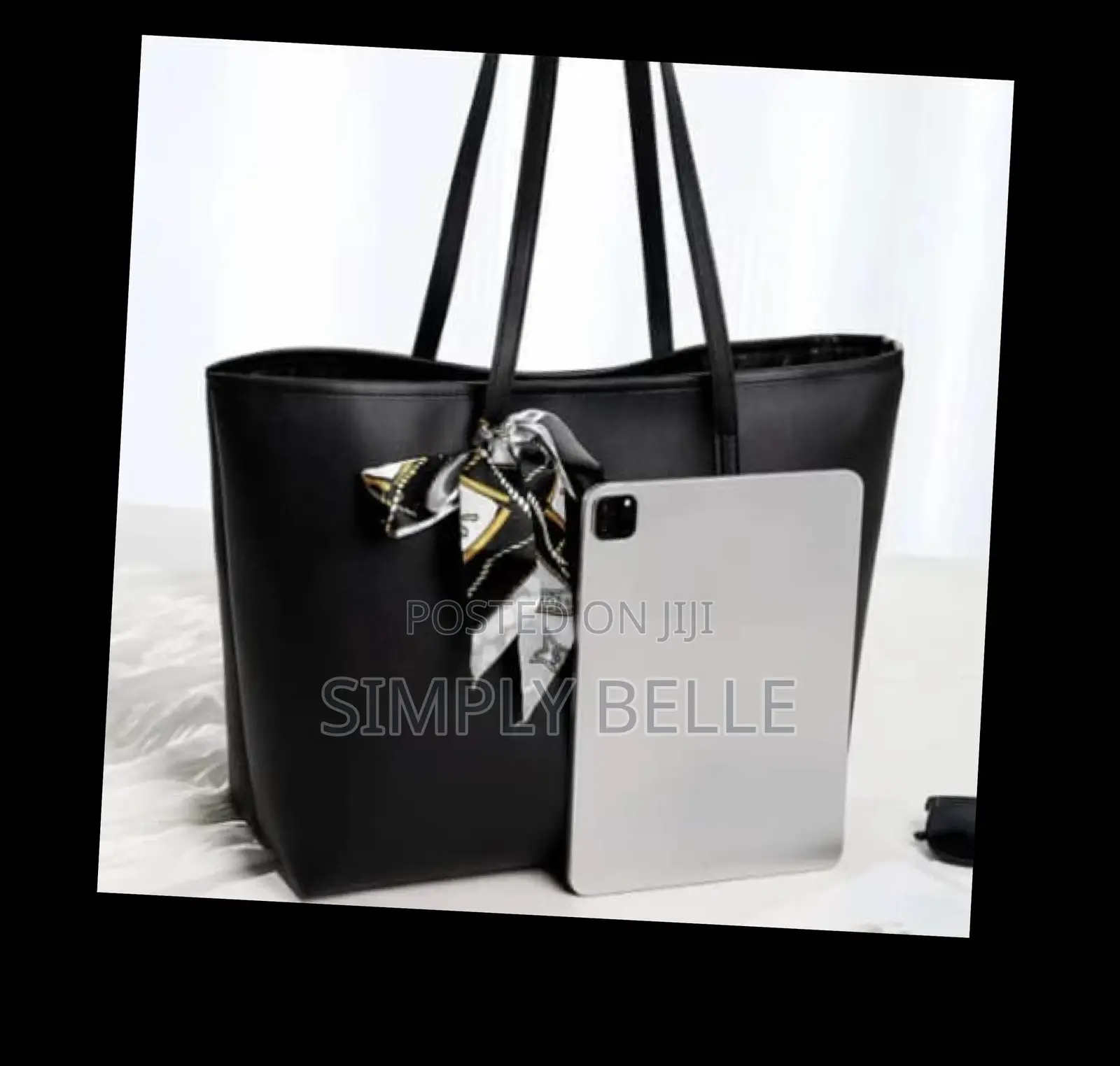 Solid Strap Tote Bag