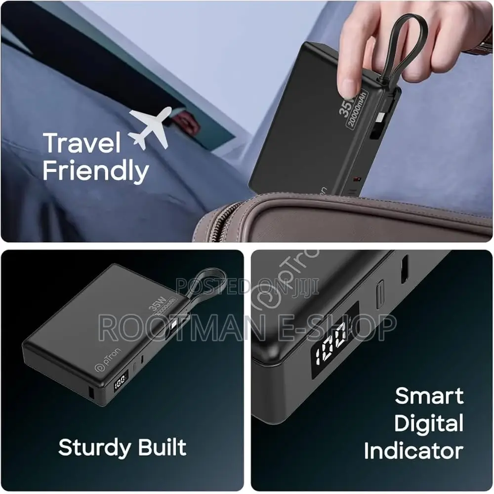Power Bank 20000mah Pd35w Fast Charging Black - Wuw Y155