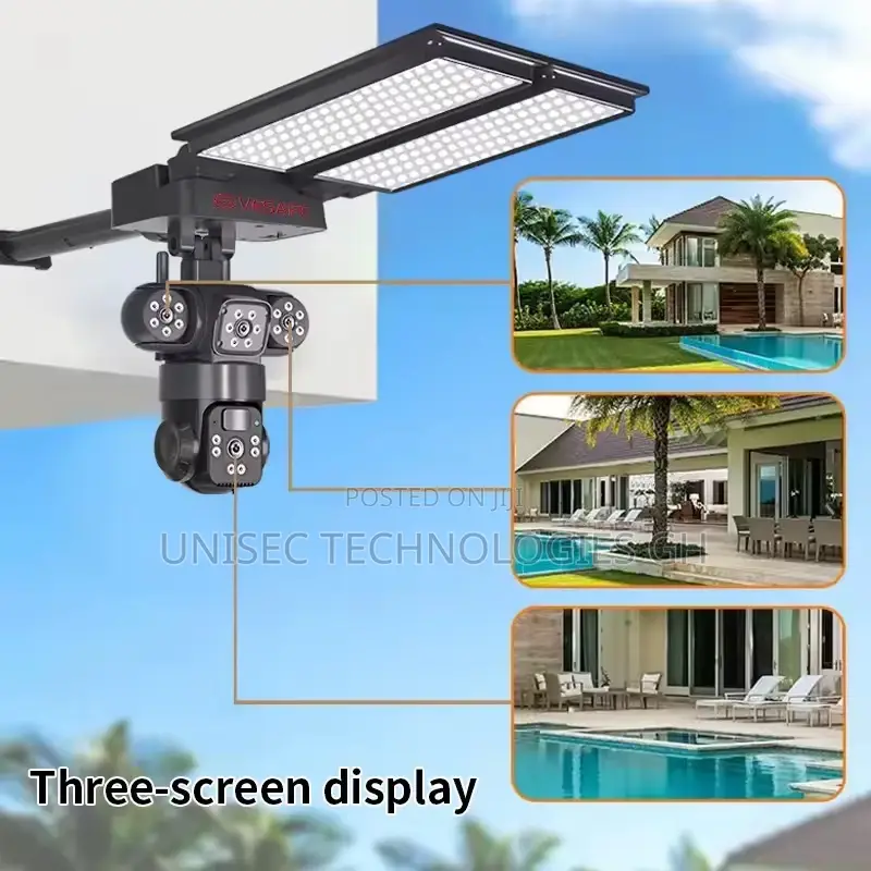 Ai Solar Camera+ Lighting 4g Sim 3 Lens
