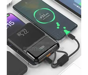 Wuw Y160 30000 Mah Power Bank With Pd20w+ 22.5w Fast Charging, Display