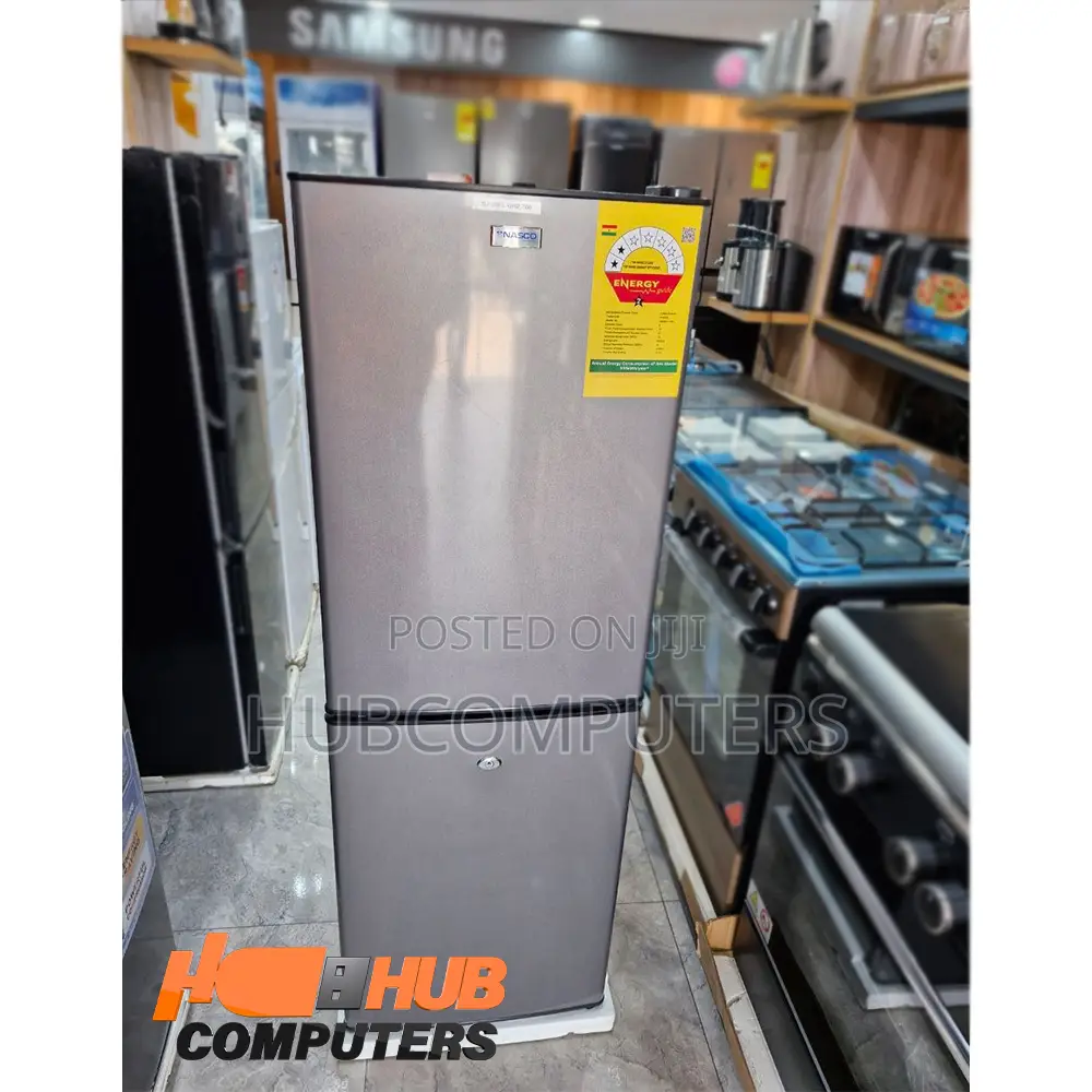Nasco-D2-20fl Fridge Bottom Freezer 158ltr Silver