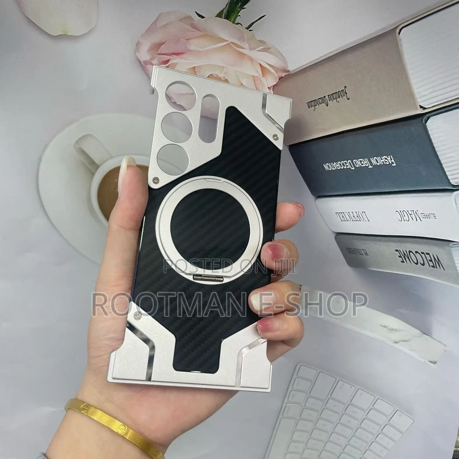 Aramid Fiber Case for Samsung Galaxy S25 Ultra With Built-in Holder