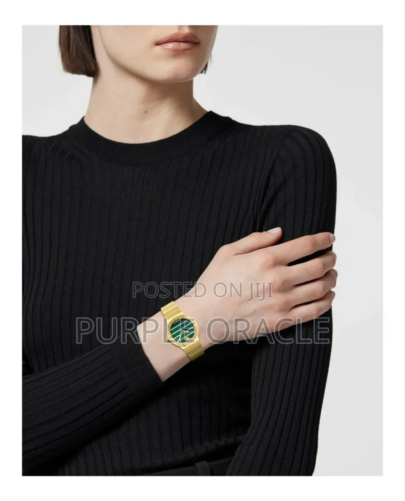 Versace Greca Ladies Gold Watch.
