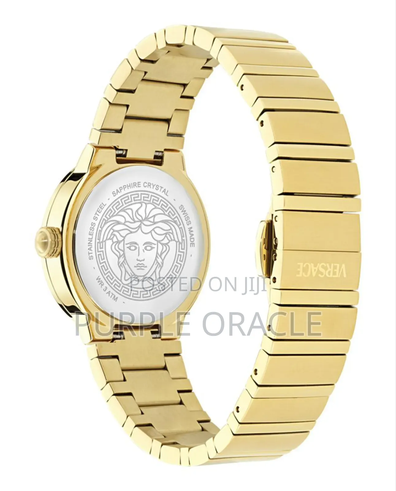 Versace Greca Ladies Gold Watch.
