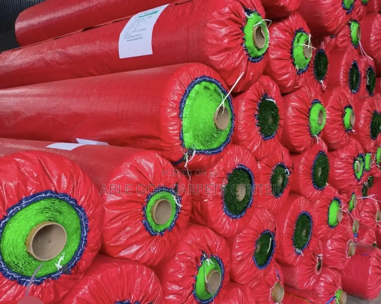 Full Roll of Artificial Green Grass