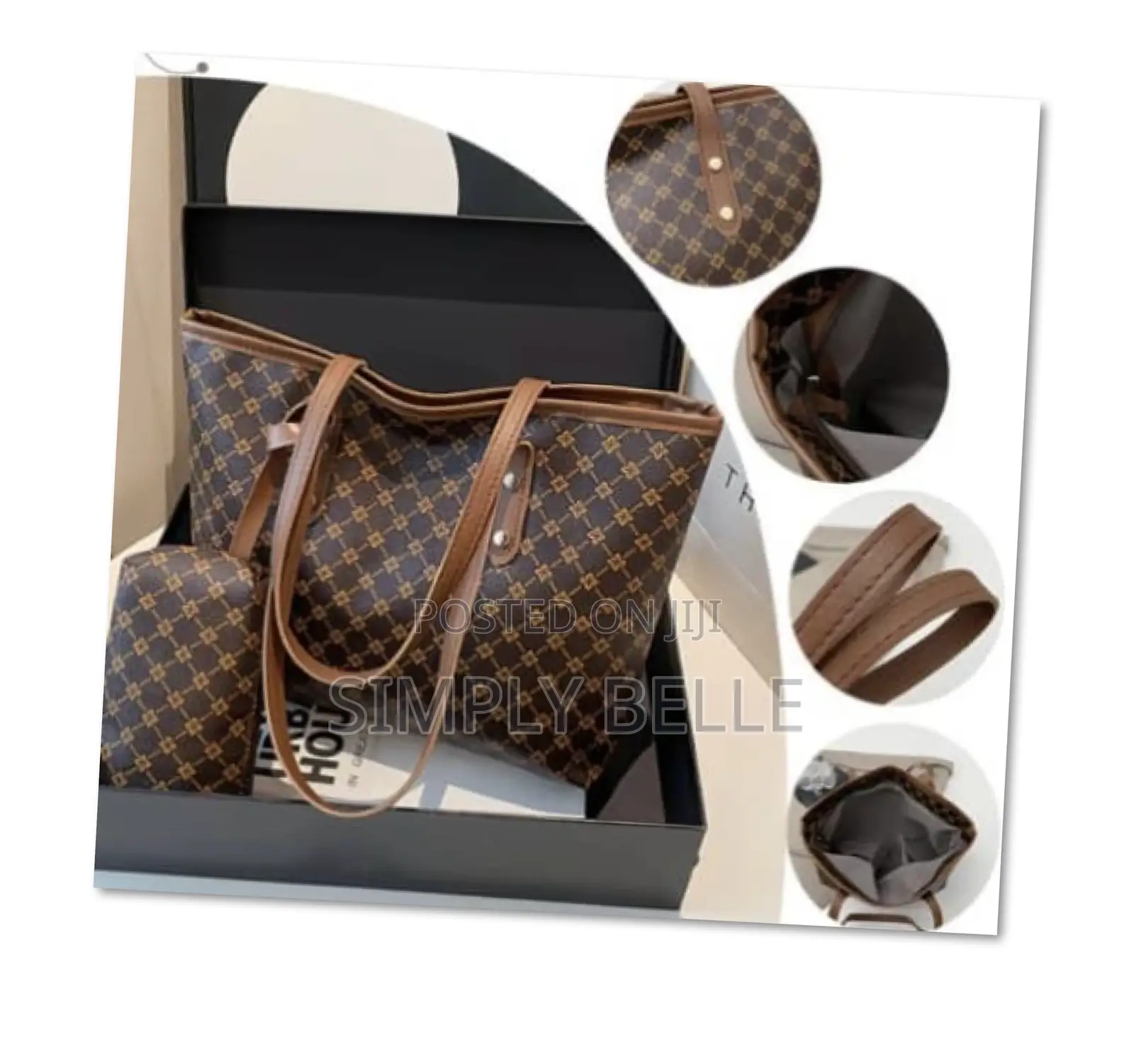 Contrasting Plaid Bag