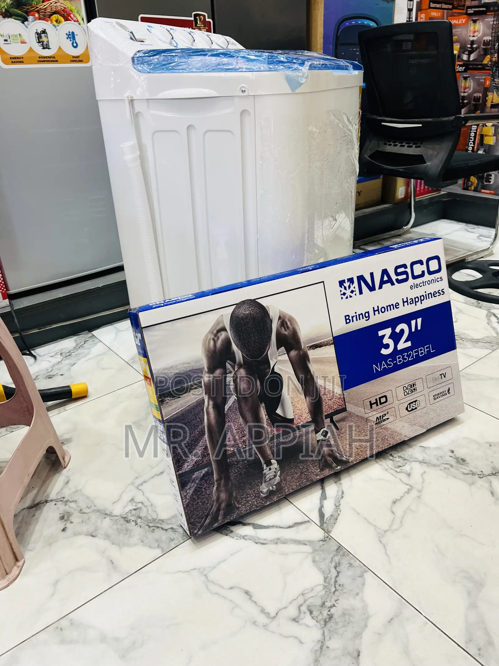 Check Out Authentic Nasco 32” Led Digital Satellite Television(Black)