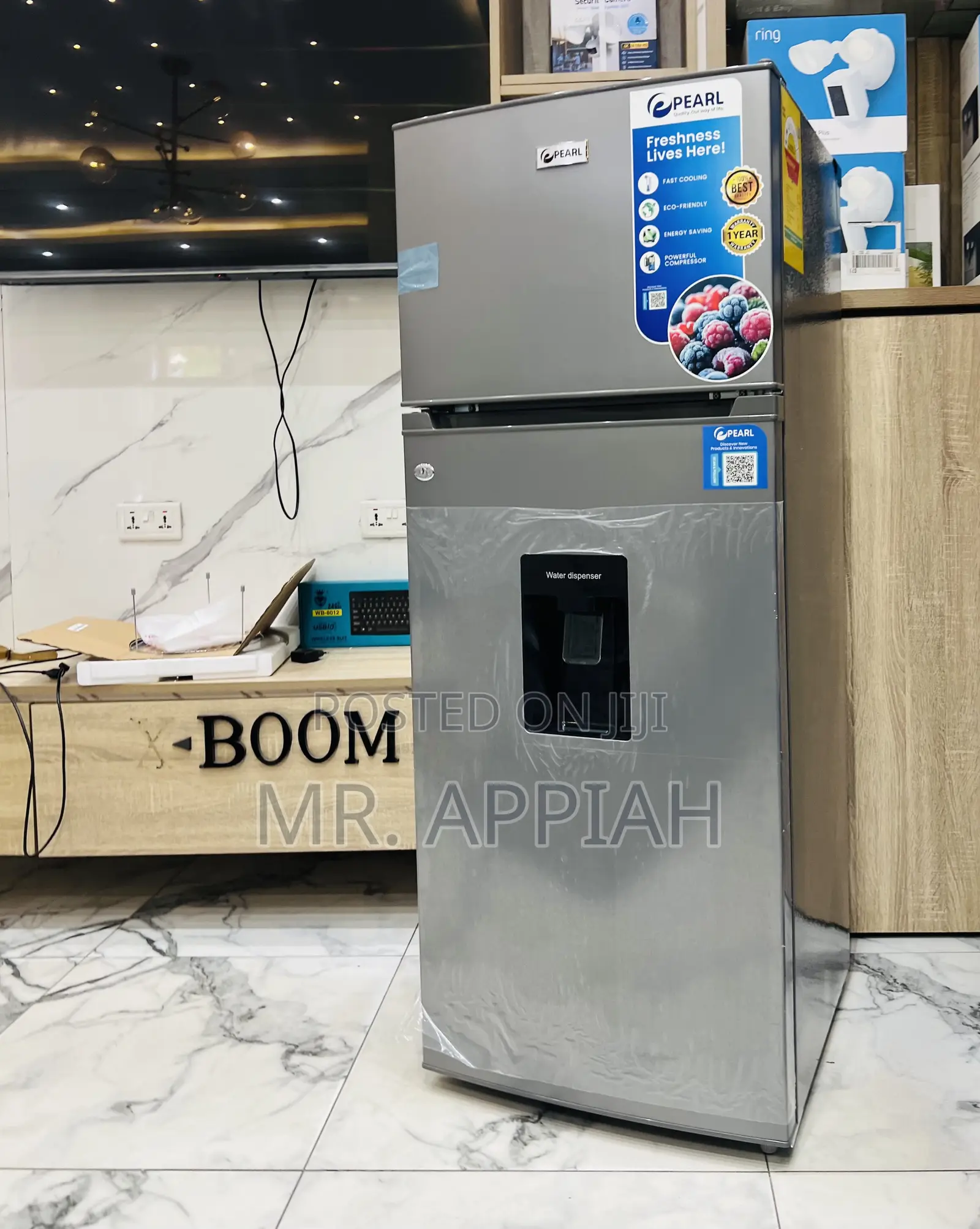 Manual Defrost Pearl Pf-2521w0-5e Double Door Electric Fridge 