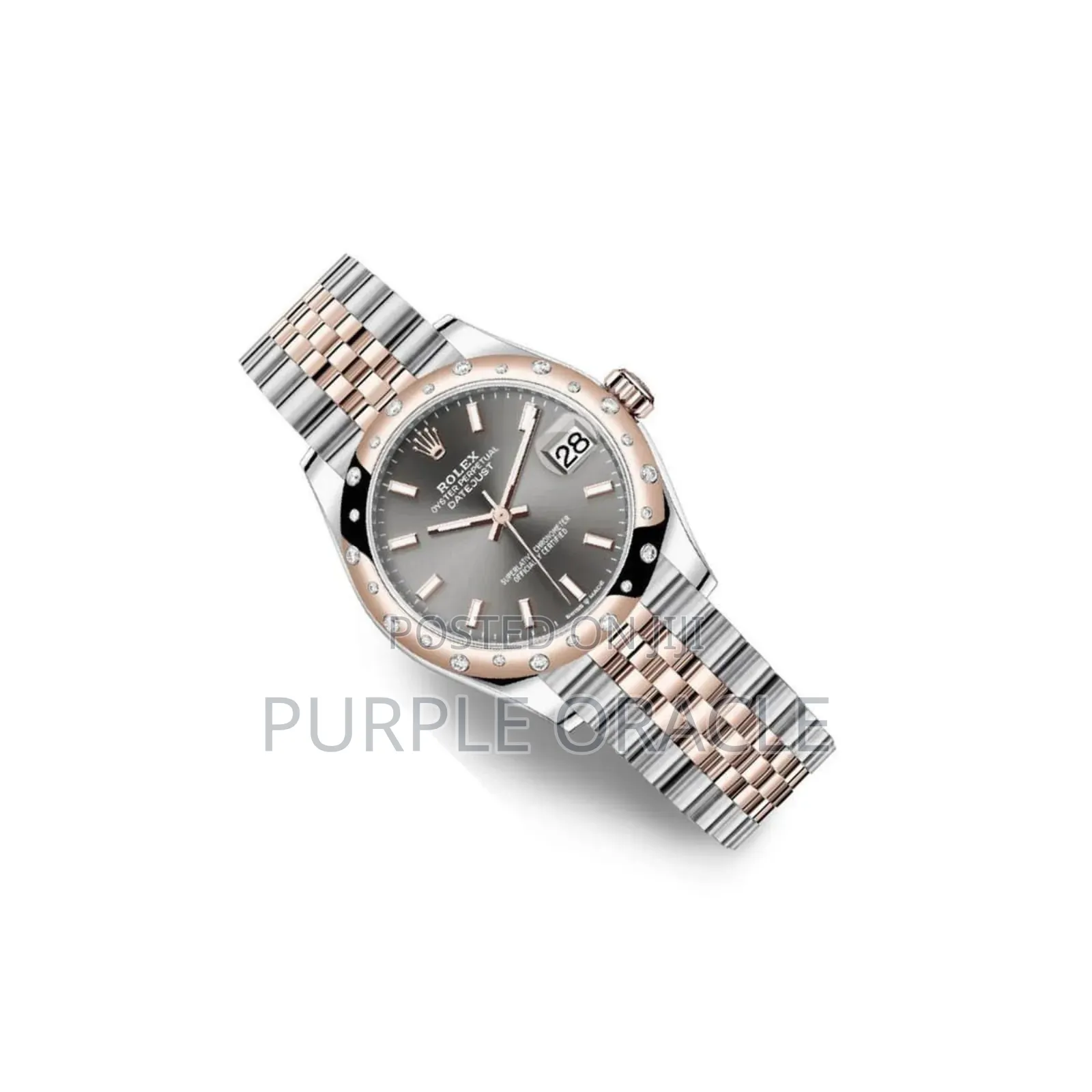 Rolex Datejust 31mm Dark Rhodium Dial Ladies Watch