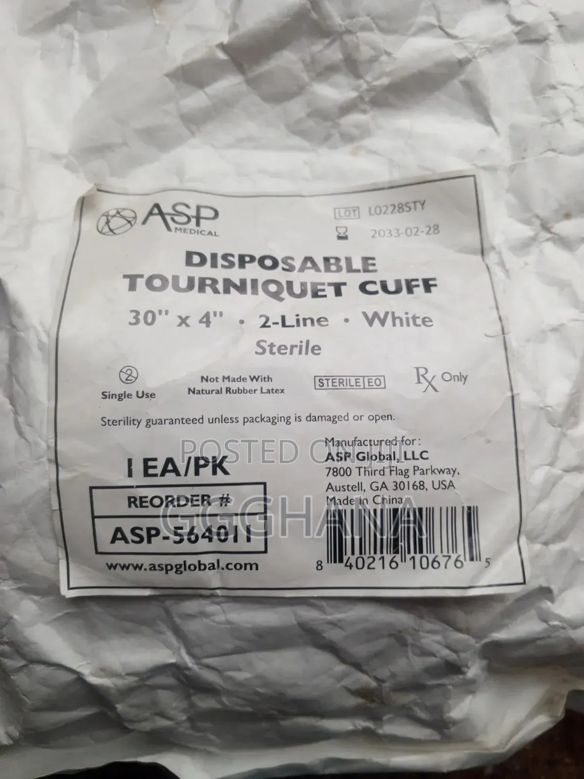 Disposable Tourniquet Cuff