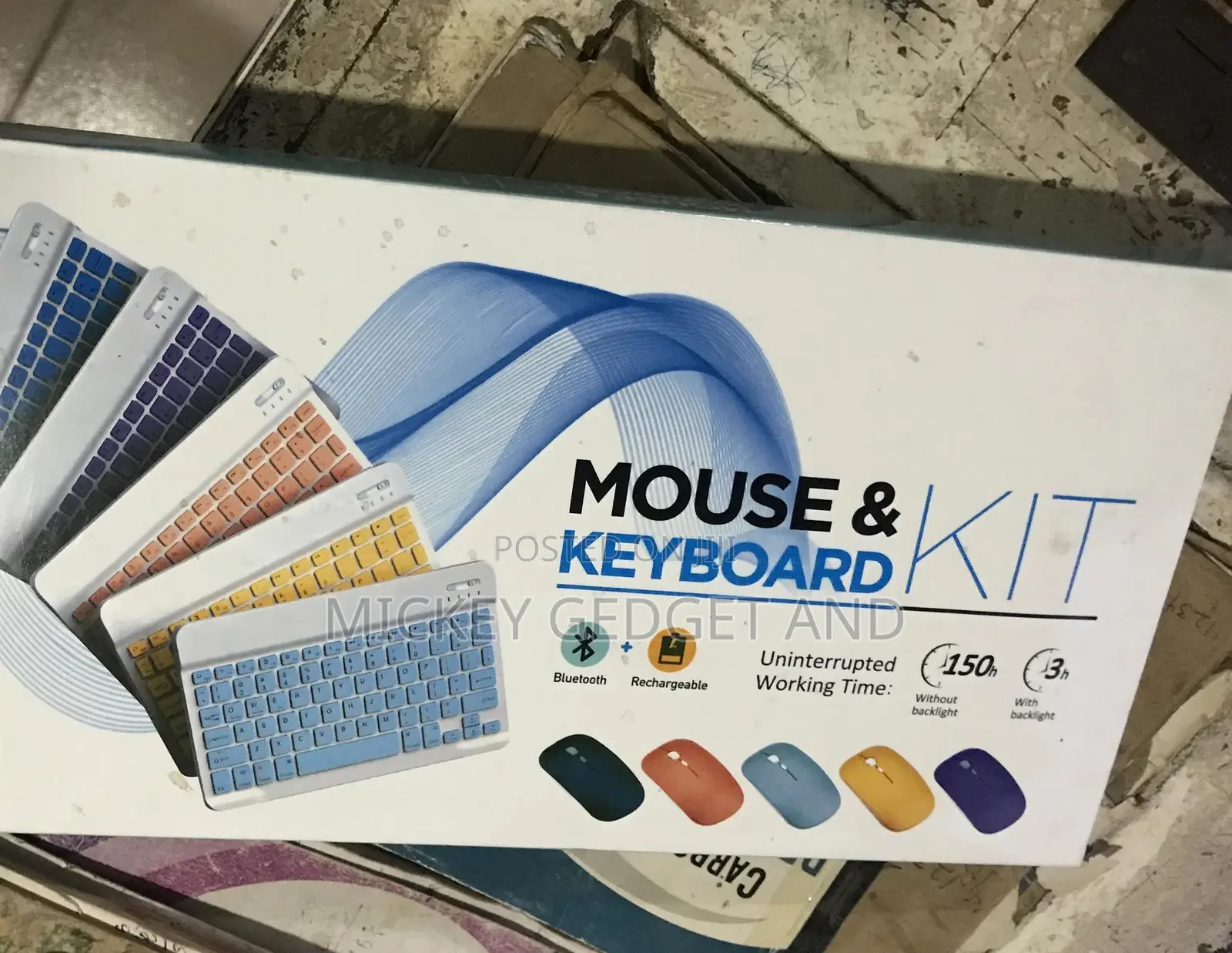 Wireless Bluetooth Keyboard With Mouse Rechargeable