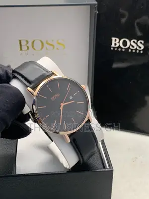 Boss Wrist Watch (Leather Strap)