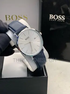 Boss Wrist Watch (Leather Strap)