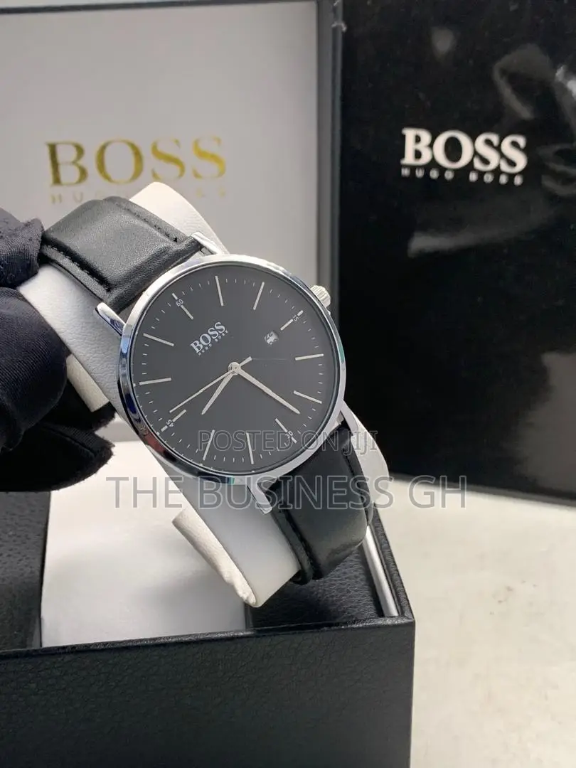 Boss Wrist Watch (Leather Strap)