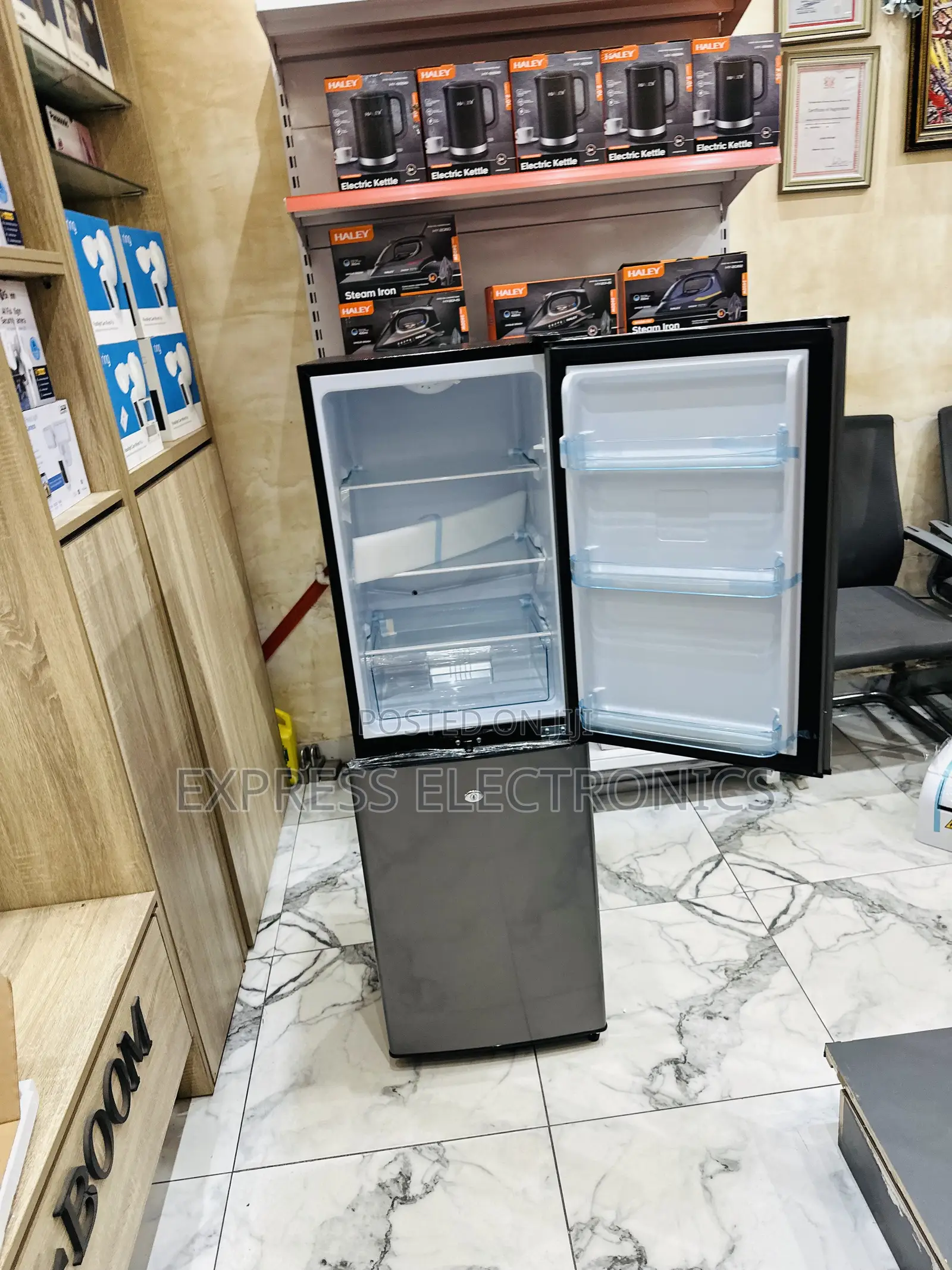 Ultra Modern Sleek Dark Grey Fridge Nasco Nasd2-20fl