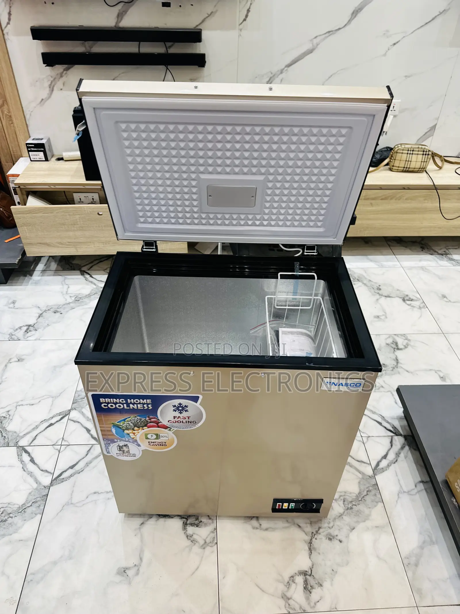 Limited Stock Chest Freezer Single Door Gold Nasco Nas-175fl 200l