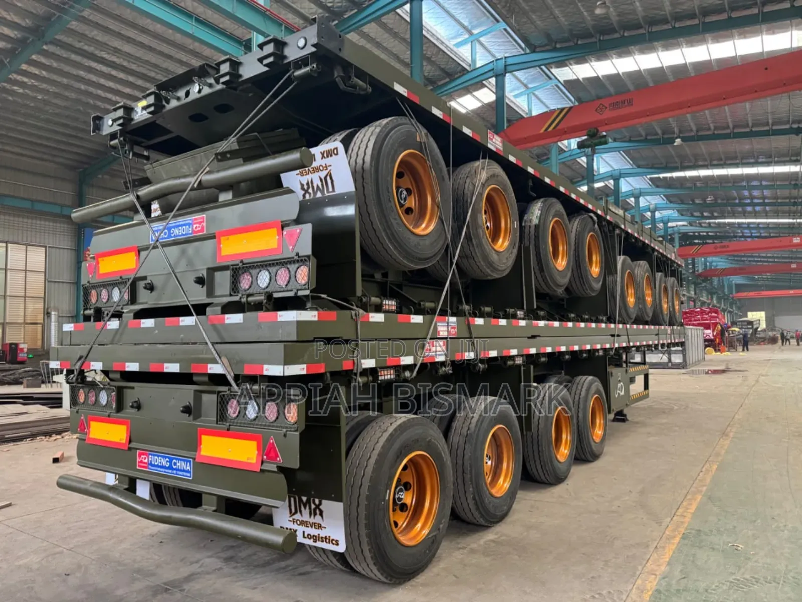 China Brand New Trailers Available 4 Axel With Separate Axel