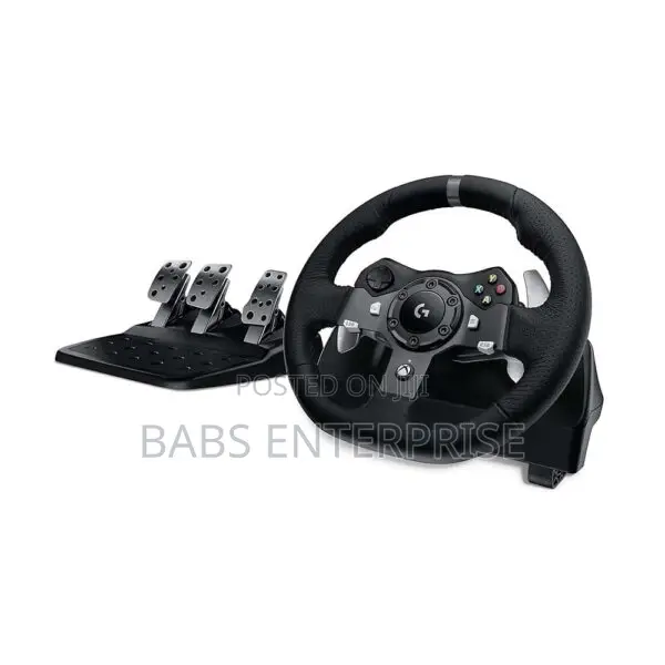 Logitech Driving Force G920 Steering Wheel and Pedals – Black