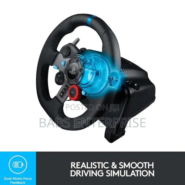 Logitech Driving Force G920 Steering Wheel and Pedals – Black