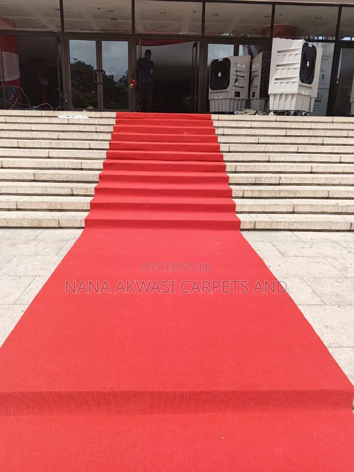 Red Woolen Carpet for Events/Stair Case/Walk Way